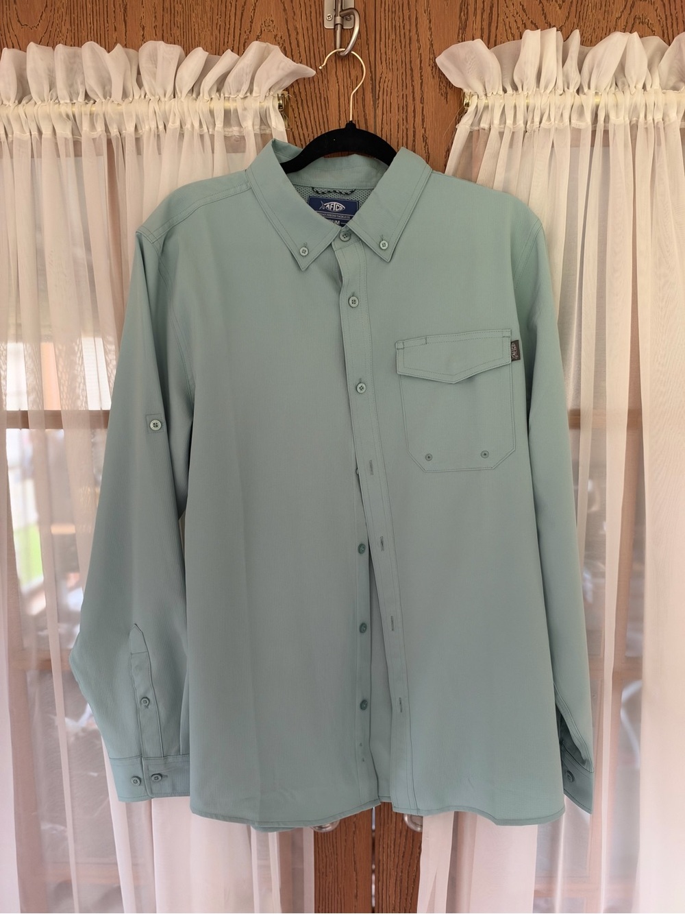 Men's Light Sage Button-Up Shirt - Unknown Brand